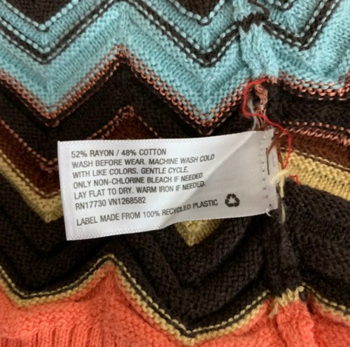 Missoni Target Zigzag Chevron Full Zip Hoodie Cardigan Sweater Girls S NWT - Picture 5 of 6