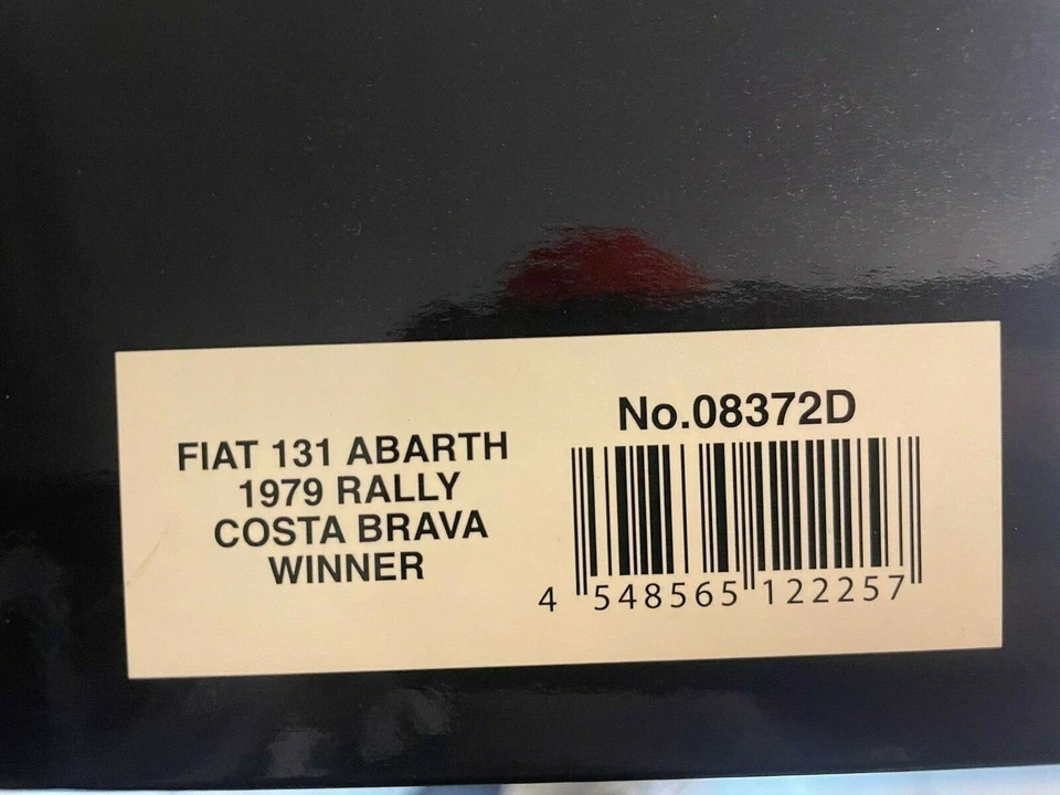 Kyosho Fiat 131 Abarth OLIO FIAT #3 Zanini Rally Costa Brava 1979 1/18 08372D - Immagine 2 di 2