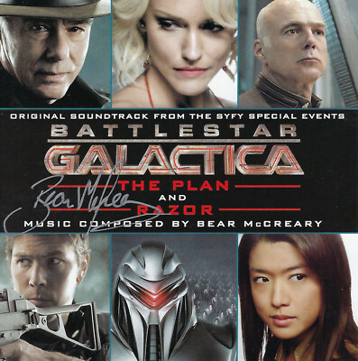 Battlestar Galactica: The Plan (2009) & Razor (2007) Complete Score CD / signed!
