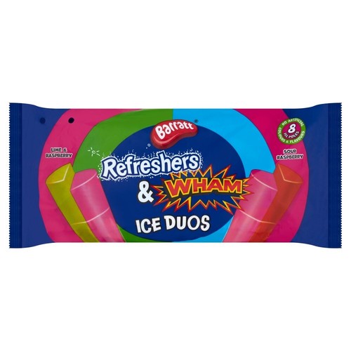 Barratt Refreshers Wham Ice Duo,Fruit Salad Dip Dab 640ml Fruit flavour Ice Pops - Picture 2 of 4