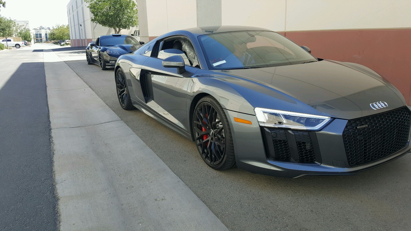 2017-19 AUDI R8 CARBON FIBER FACTORY FRONT SPLITTER 