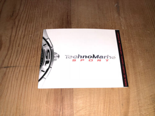 Booklet Technomarine - Instructions And Warranty - Watches