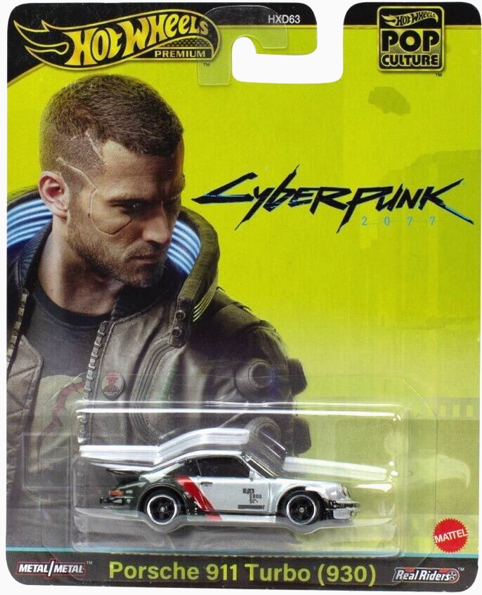 Hot Wheels Cyberpunk 2077 Porsche 911 Turbo 930 1:64 Scale Diecast Car