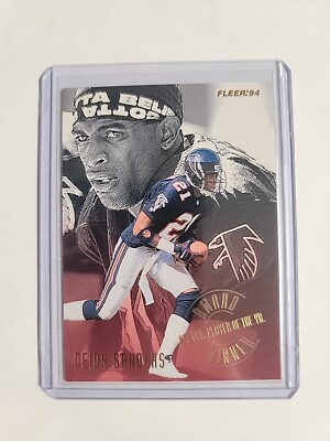 1994 Fleer Football Award Winner Deion Sanders #3 Of 5 Atlanta Falcons HOF
