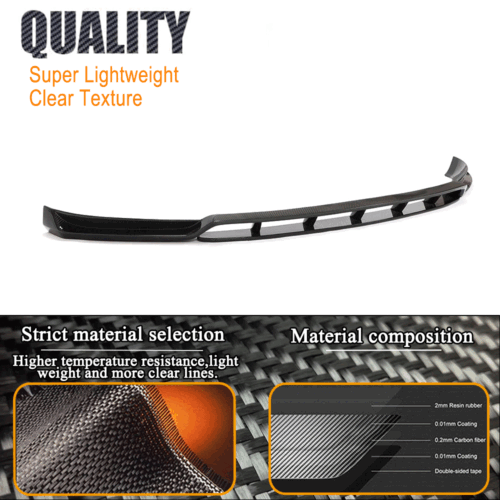 Carbon Flap Frontspoiler Stoßstangen Lippe Spoiler für Porsche Macan 95B 2014-17 - Bild 8 von 12