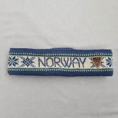Dale of Norway Pure New Wool Narrow Headband One Size Adjustable Unisex Knit