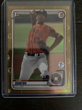 2020 Bowman Draft 1st Edition Gold Foil #BD139 Alex Santos /50 SP RC Rookie