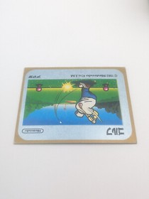 GOLF #12 Family Computer Card Menko Amada Famicom Konami 1985 Vintage Japan A1