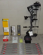 NEW Loaded Right Hand Bowtech Carbon One Bow Package-25.5 to 30.5", 60 to 70 lb