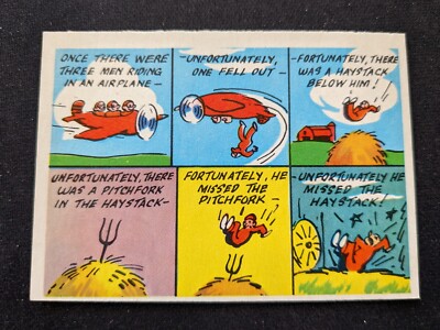 1957 Topps Goofy Post Card # 25 Once there were three men riding in an a (VG/EX)