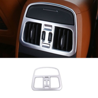 For Maserati Levante 2017-2022 ABS Silver Back Row Air Outlet Vent Cover Trim