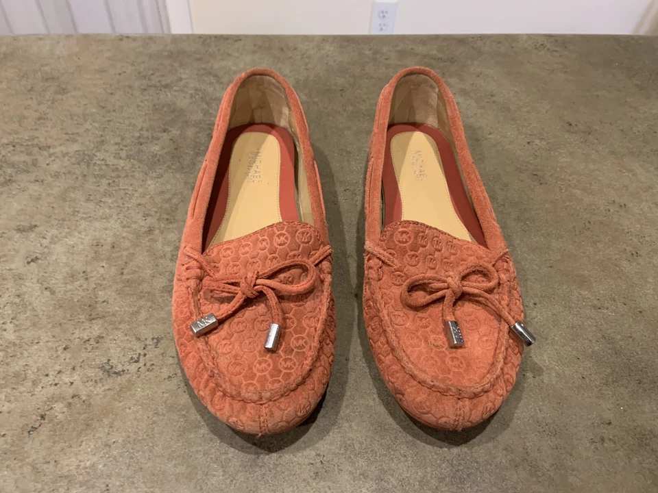 ZAPATOS MICHAEL KORS MARGARITA GAMUZA MOCASINES SIN CORDONES CANELA 6M Mujer’s Foto 2 de 4