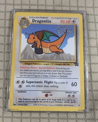 Dragonite Pokmon Warner Brothers(WB) Movie Promo Foil Card. #5 BRAND NEW  MINT | eBay