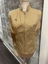 WYOMING TRADERS Women’s Small Tan Cotton Western Fitted Vest