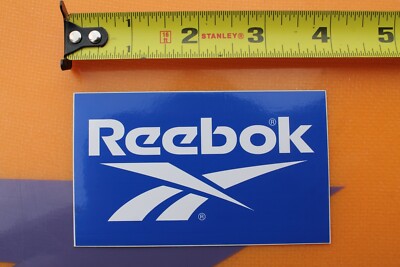 Reebok Skate Shoes Footwear Blue White Bronze Z30B Vintage Skateboarding STICKER