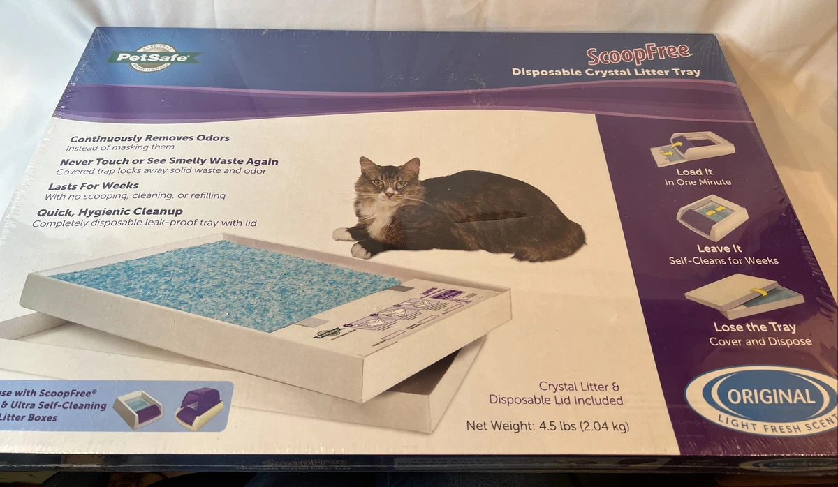 PetSafe Scoop Free Disposable Crystal Litter Tray Original Scent