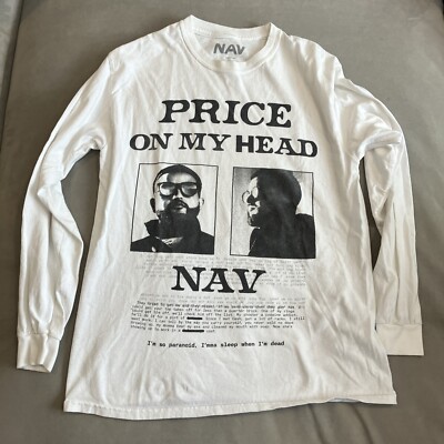NAV X The Weeknd - XO records - PRICE ON MY HEAD - Long Sleeve T Shirt - Medium