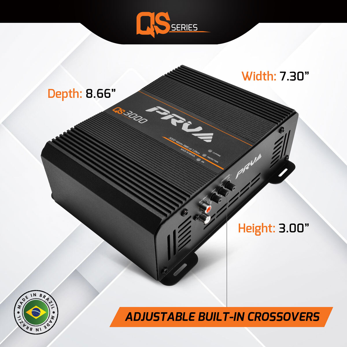 PRV Audio QS3000 1-Ohm Full Range Digital Car Amplifier 3000 Watts