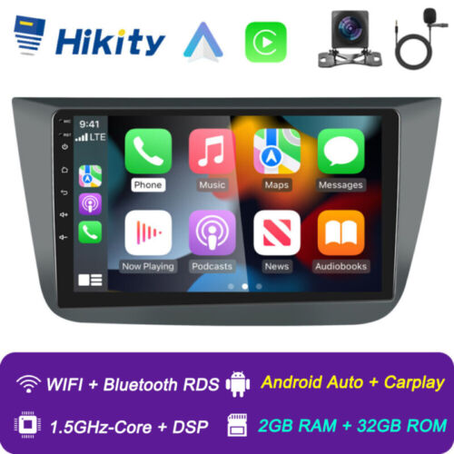 32GB Android 12 Apple CarPlay Radio samochodowe do Seat Altea 2004-2015 Toledo GPS Nawigacja - Zdjęcie 1 z 15