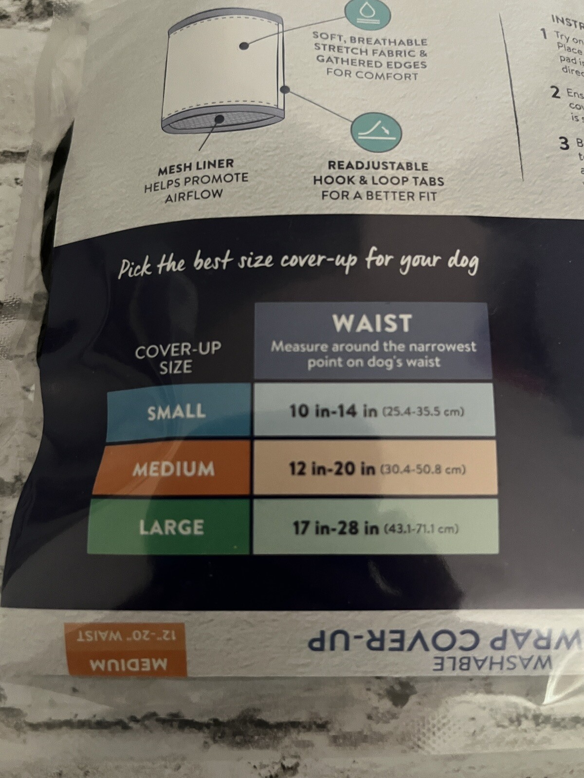 Top Paw Washable Male Dog Wrap Coverup NWT (2 Sizes) eBay