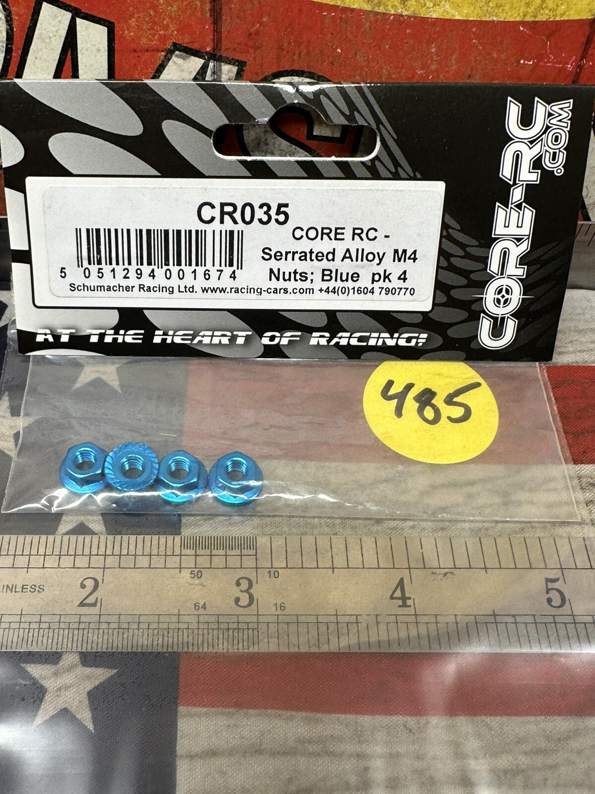 Cr035 Core-RC CR035 Aluminum Serrated Wheel Nuts BLUE X 4mm X 4pc. | eBay