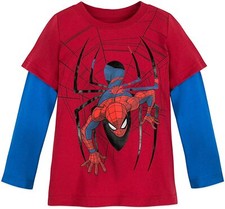 Marvel Spider-Man Long Sleeve T Shirt Boy Size 5/6 7/8