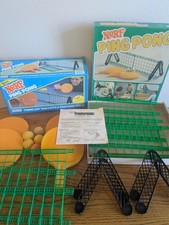 VINTAGE Official Nerf Ping Pong x2 Set - W/ Balls - Parker Brothers 1980s