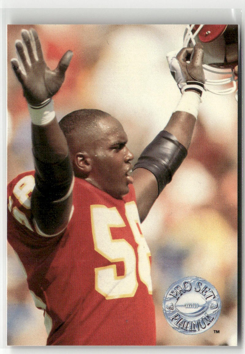 1991 PRO SET PLATINUM #147 DERRICK THOMAS KANSAS CITY CHIEFS