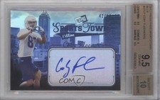 2012 Sports Town Edition Blue 42/50 Coby Fleener #STCF BGS 9.5 GEM MINT Auto 0o9