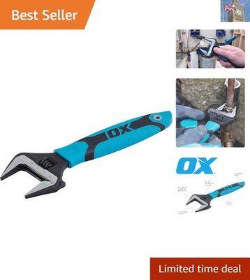 Robuster 200 mm verstellbarer Schraubenschlüssel mit extra breiter Backe & polierter Oberfläche