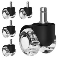 BüRostuhl Rollen 11Mm X 22 Mm 5Er Stuhlrollen,Hartbodenrollen FüR BüRostuhl 360