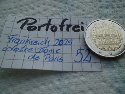 2 EURO MÜNZE  FRANKREICH  2025   NOTRE DAME  DE  PARIS ----   PORTOFREI
