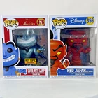 Funko Pop! Aladdin Genie w/ Lamp #476 Hot Topic Exclusive + Red Jafar Genie #356