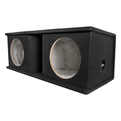 QPower Dual 10  Curved Vent Port Empty Woofer Enclosure