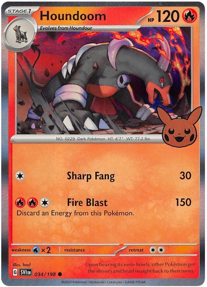 Houndoom Holofoil TTBB23 034/198 C NM