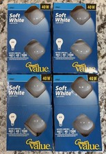 4x 4 Pack 16 Bulbs VTG Great Value Soft White 40W Light Bulbs A19 New NOS 2002