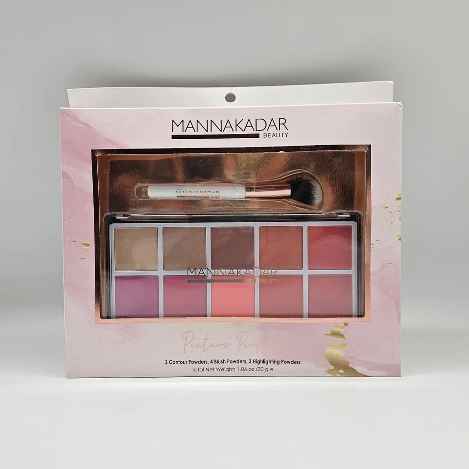 Manna Kadar PICTURE PERFECT Blush Shadow Contour Highlight 10 Shade Palette - Image 2 of 3