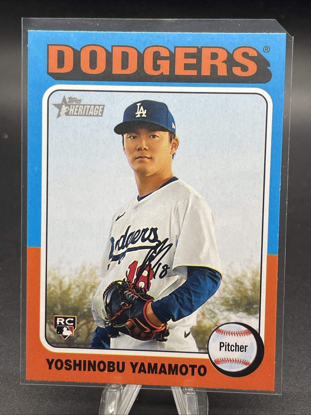 2024 Topps Heritage High Number - Yoshinobu Yamamoto #553 (RC)