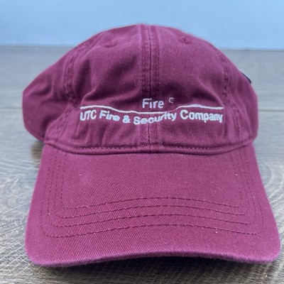 UTC Fire & Security Hat Red Cap Hat Adjustable Hat Red Adult Hat