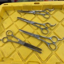 Vintage Solingen Germany Barber/Beautician Thinning Shears Scissors 4 Pairs