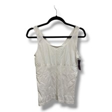 Yummie White Seamless Shaping Tank Top Reversible Scoop V Neck Womens 1X 2X NWT