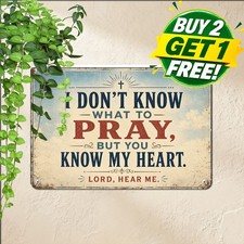 Inspirational Religious Prayer Sign Faith Home Wall Decor Metal Plaque