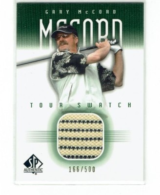 Gary McCord 20UD SP Authentic Golf Tour Swatch Card GMTS 1v
