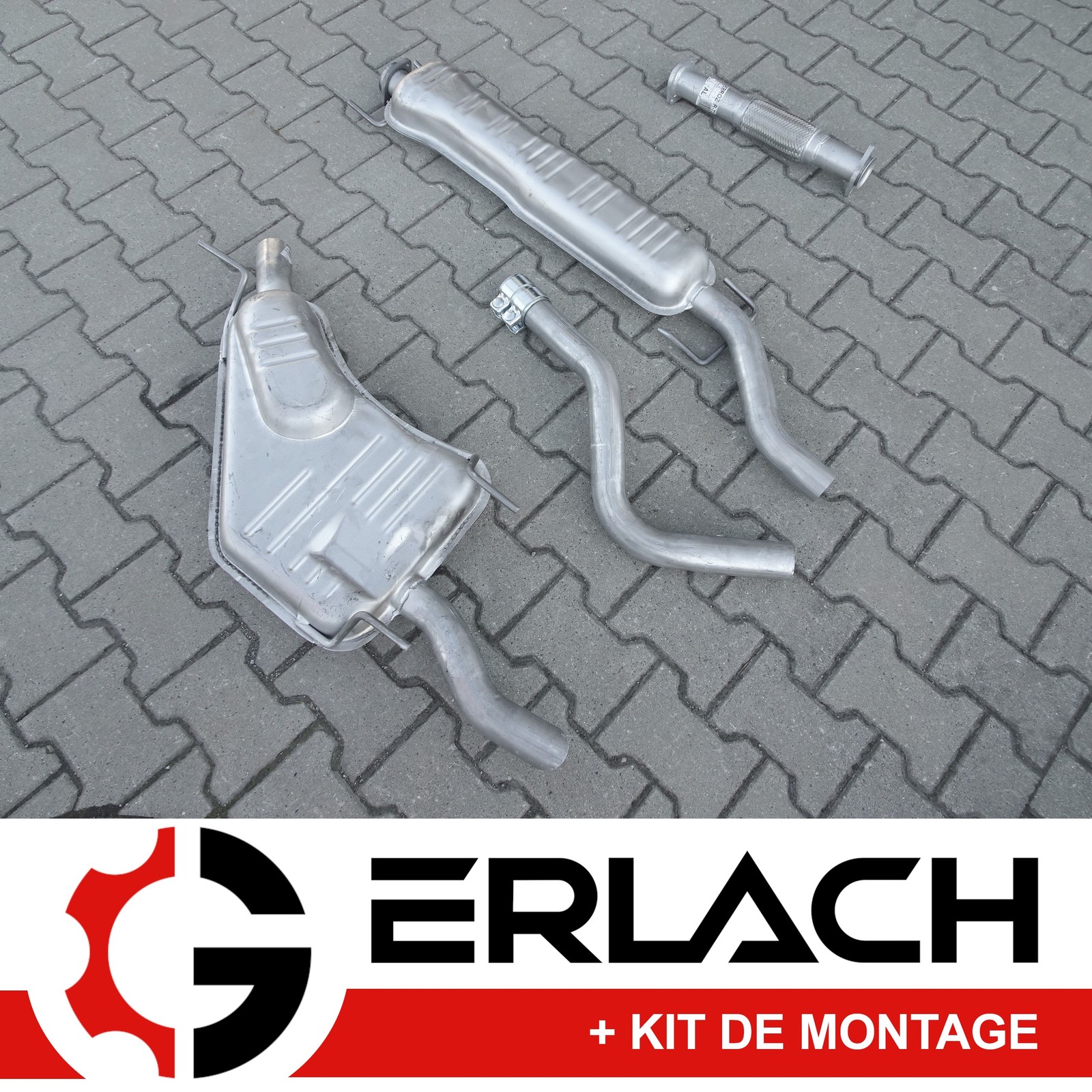 Silencieux échappement arrière Saab 9-5 berline break 2.0T 2.3T moteur essence