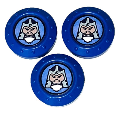 Crossbows & Catapults Game Vtg 1983 Three Blue Barbarian Battle Caroms Discs