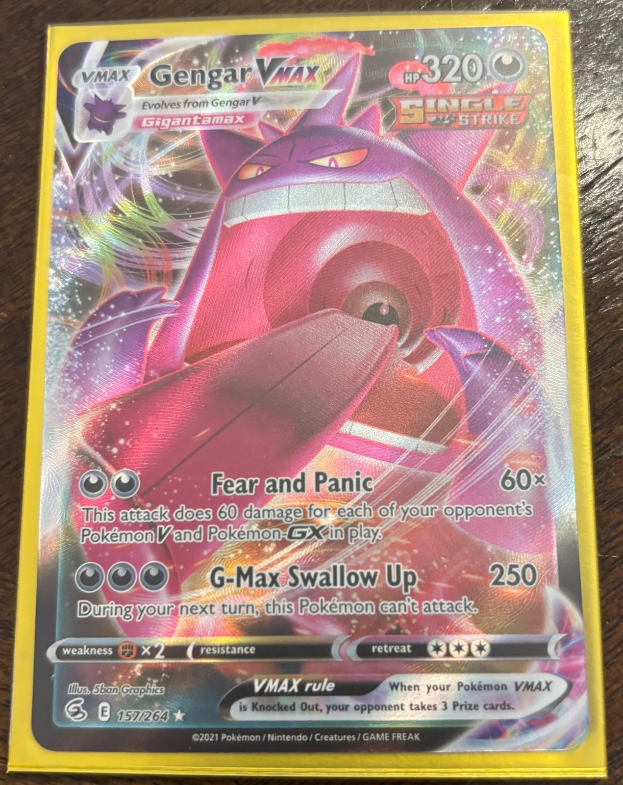 SWSH08: Fusion Strike #157/264 Gengar VMAX NM