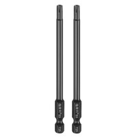 "T25 Torx Schraubendreher Bit 1/4\" 4\" 2 StüCk Magnetisch Mit Loch"