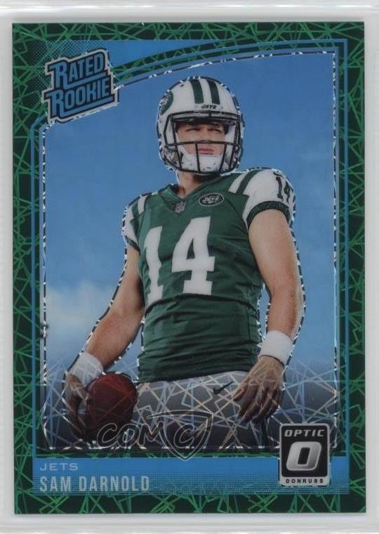 2018 Donruss Optic Rated Green Velocity Prizm Sam Darnold #151 Rookie RC 01qx