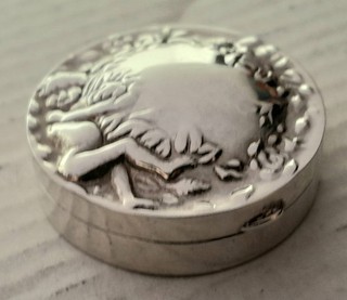 Antique Vintage Sterling Silver 925 Pill Box HPJ Sheffield £9.99 N/R
