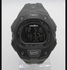 Timex Ironman Triathlon Black Out Stealth Edition Mens Digital LCD Watch